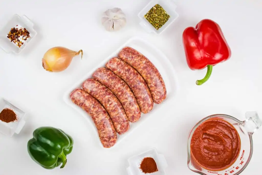 ingredients to make keto sausage stew