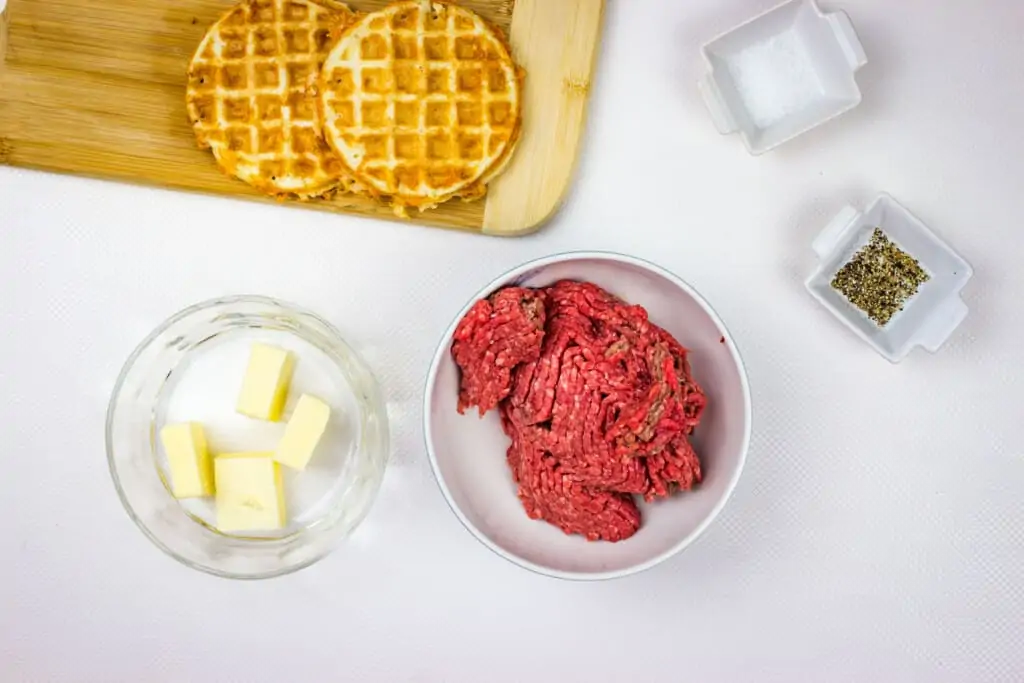 ingredients to make keto butter burgers