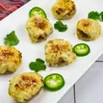 jalapeno cream cheese keto stuffed mushrooms