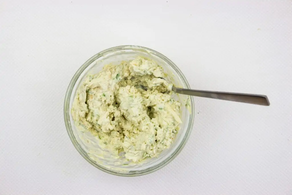 combine the pepperjack cheese and jalapeno cream cheese mixture