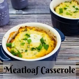 meatloaf casserole in serving dishes