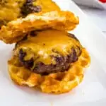 keto air fryer burgers on a plate
