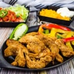 keto chicken fajita skillet