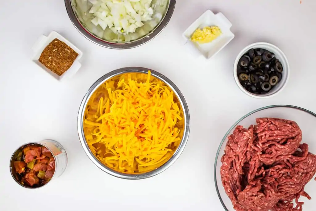 ingredients to make keto taco casserole