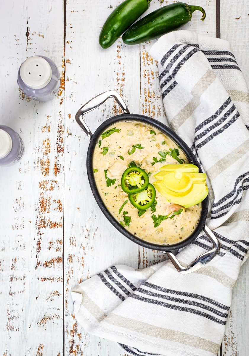 keto white chicken chili