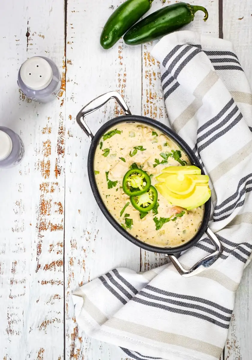 keto white chicken chili