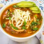 keto chicken tortilla soup