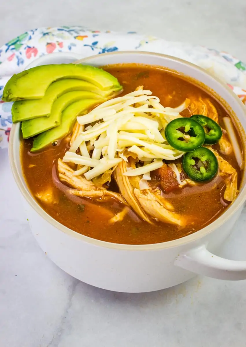 keto chicken tortilla soup