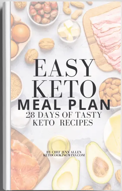 a book cover for the easy keto meal plan