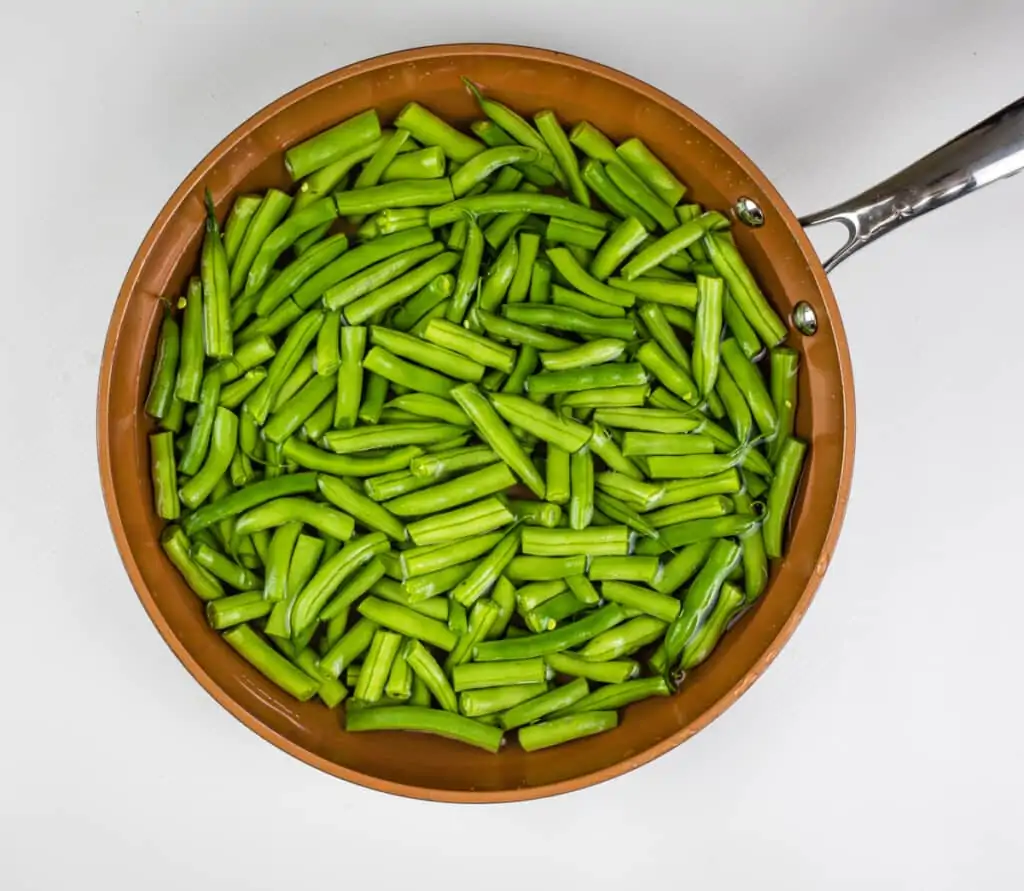 cooking the beans in water