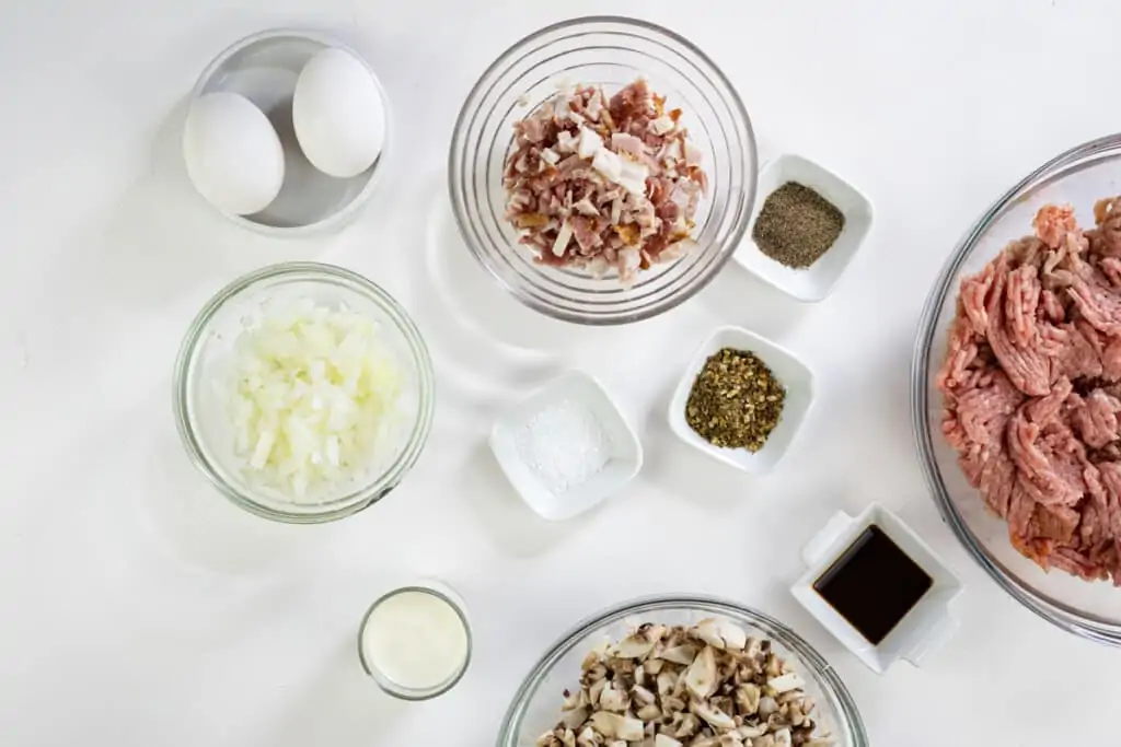 ingredients to make turkey meatloaf