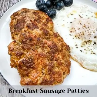 breakfast sausage patties on a plate