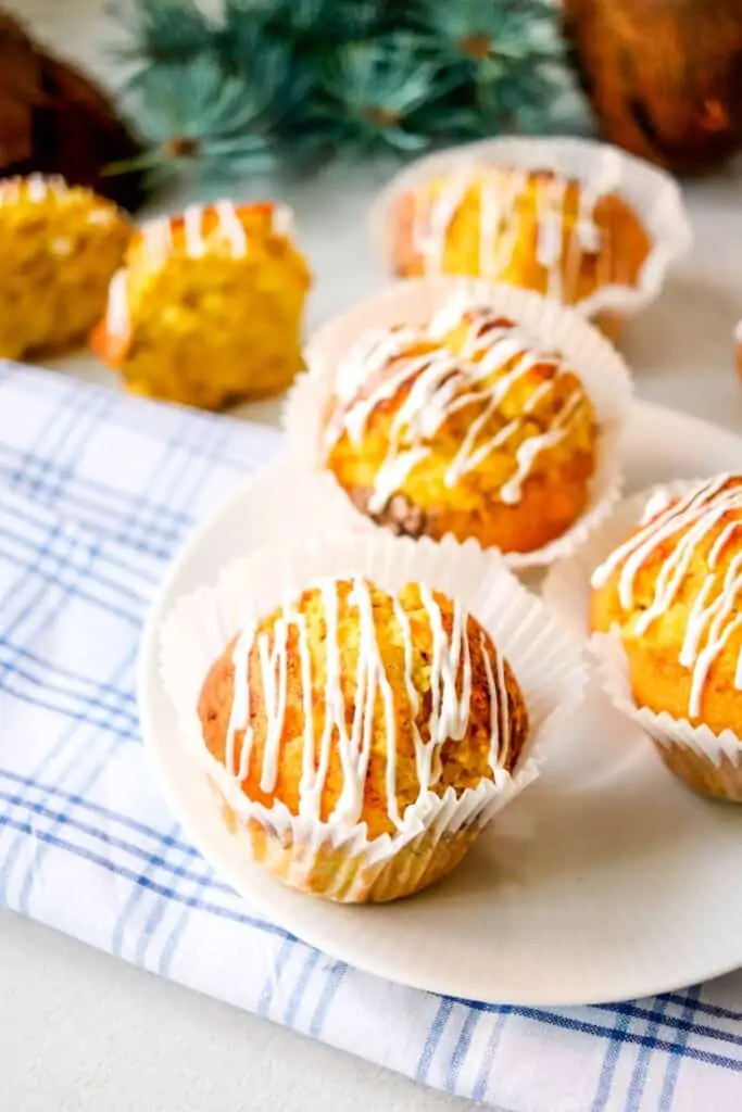 keto cinnamon muffins on a table