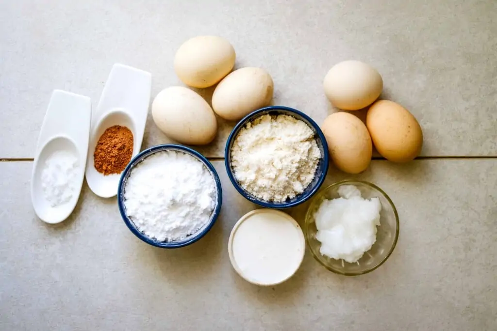 ingredients to make keto cinnamon muffins