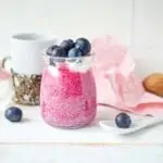 keto blueberry chia pudding ready to eat!