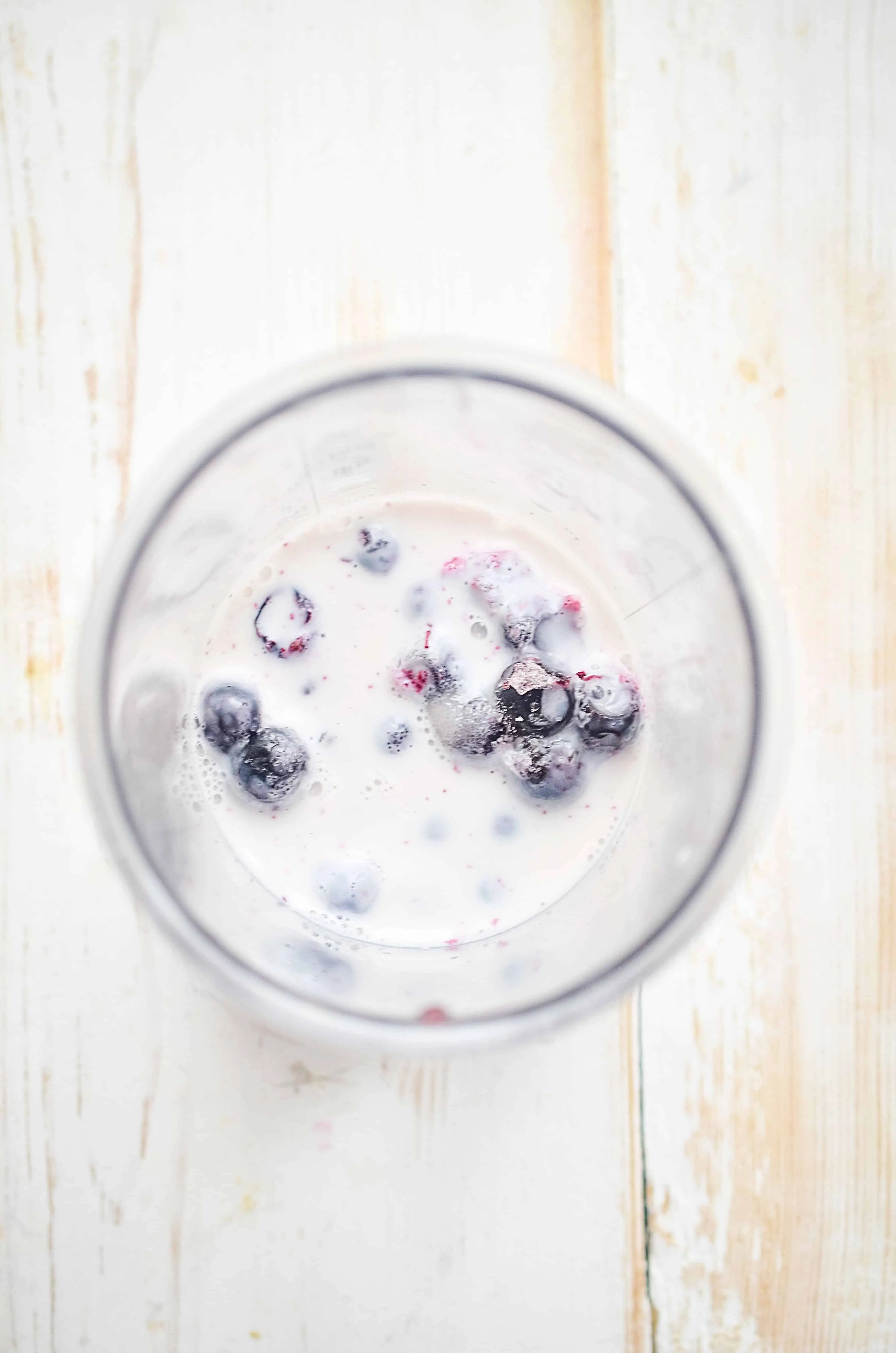 all the ingredients in the blender to make keto chia pudding