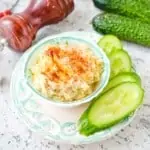 serve and enjoy your keto cauliflower hummus