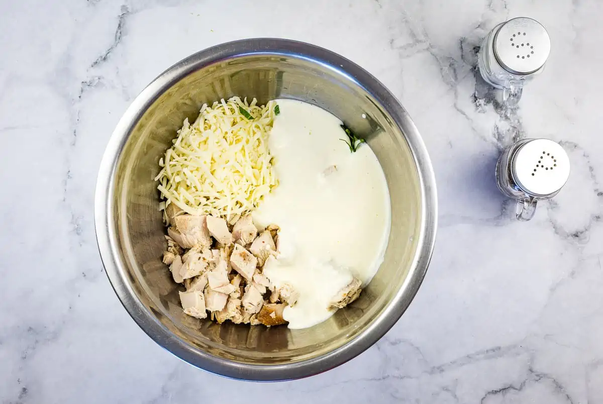 Ingredients in a bowl.