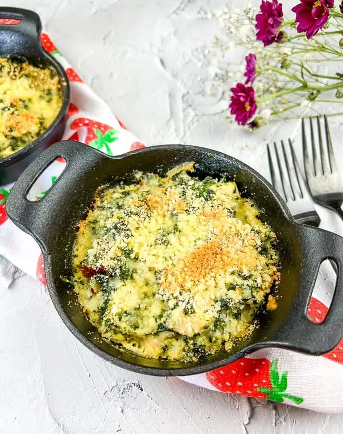 Keto Chicken Florentine Bake With Artichoke Hearts