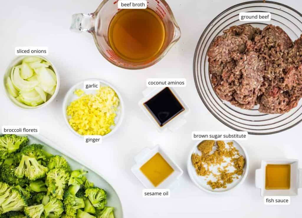 Philly Cheesesteak Chaffle Sandwich labeled ingredients.